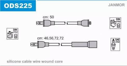 Janmor ODS225 - Ignition Cable Kit www.parts5.com