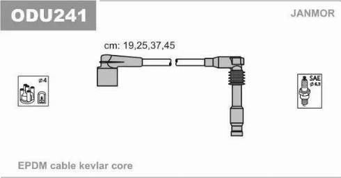 Janmor ODU241 - Ignition Cable Kit www.parts5.com