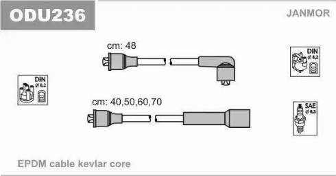 Janmor ODU236 - Ignition Cable Kit www.parts5.com