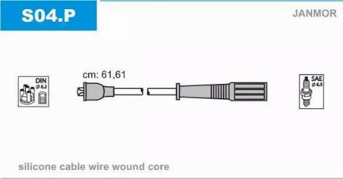 Janmor S04.P - Ignition Cable Kit www.parts5.com