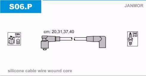 Janmor S06.P - Ignition Cable Kit www.parts5.com