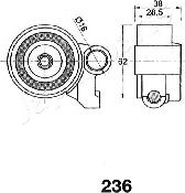 Japanparts BE-236 - Tendeur de courroie, courroie de distribution www.parts5.com