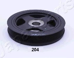 Japanparts PU-204 - Belt Pulley, crankshaft www.parts5.com