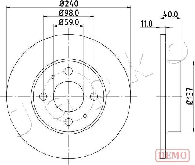 Samko A2221P - Bremsscheibe parts5.com