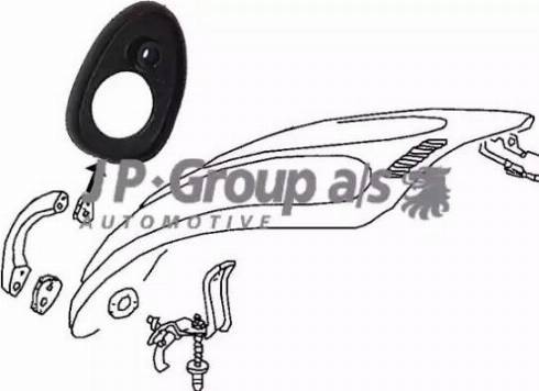JP Group 8187350506 - Seal, boot / cargo area lid parts5.com