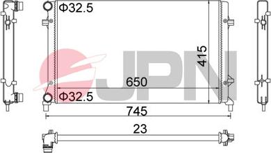 JPN 60C9058-JPN - Motor su radyatörü www.parts5.com