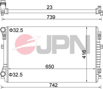 JPN 60C9069-JPN - Radiator, racire motor www.parts5.com