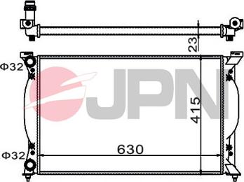 JPN 60C9004-JPN - Radiator, engine cooling www.parts5.com