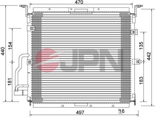 JPN 60C9081-JPN - Kondenzátor klimatizácie www.parts5.com