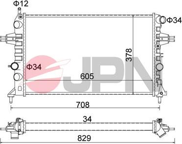 JPN 60C9029-JPN - Chladič motora www.parts5.com