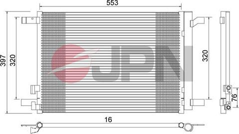 JPN 60C9079-JPN - Kondenzator, klima-uređaj www.parts5.com