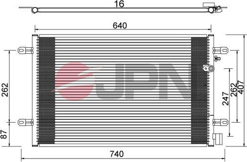 JPN 60C9073-JPN - Condensador, aire acondicionado www.parts5.com