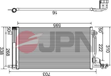 JPN 60C9144-JPN - Condenser, air conditioning www.parts5.com