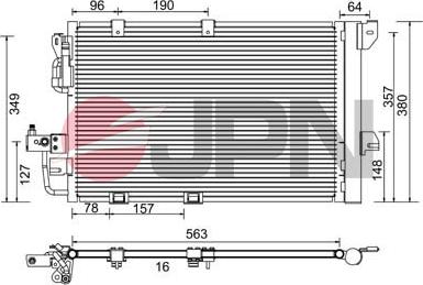 JPN 60C9115-JPN - Kondenzátor, klimatizace www.parts5.com