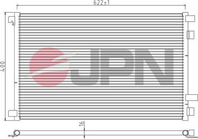 JPN 60C9125-JPN - Конденсатор кондиционера www.parts5.com