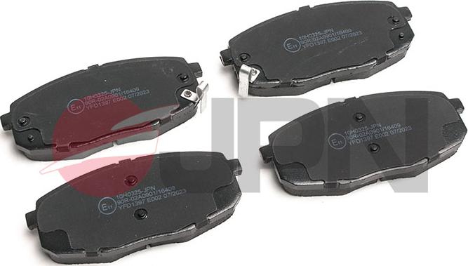 JPN 10H0325-JPN - Brake Pad Set, disc brake www.parts5.com