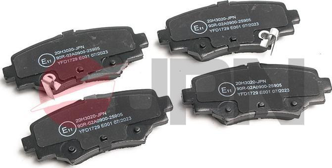 JPN 20H3020-JPN - Brake Pad Set, disc brake www.parts5.com