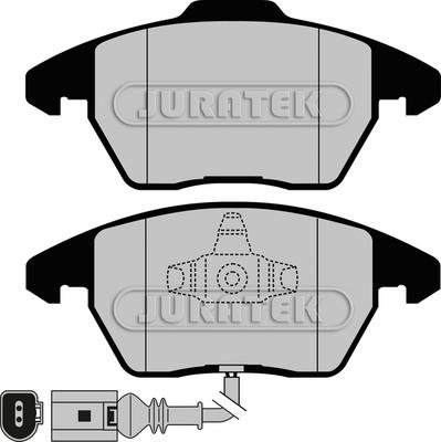 VW 8J0 698 151 P - Zestaw klocków hamulcowych, hamulce tarczowe www.parts5.com