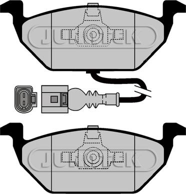 VW 1K0 698 151 N - Sada brzdových platničiek kotúčovej brzdy www.parts5.com