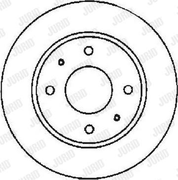 Jurid 561592JC - Тормозной диск www.parts5.com