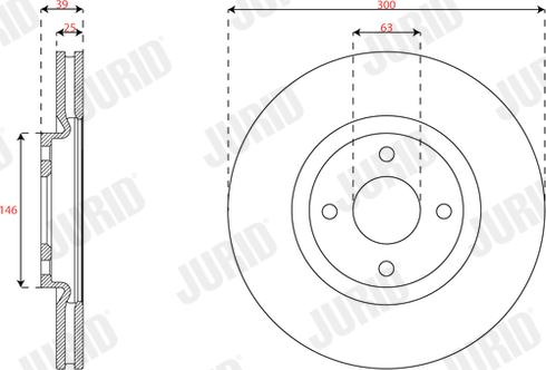 Jurid 563687JC - Brake Disc www.parts5.com