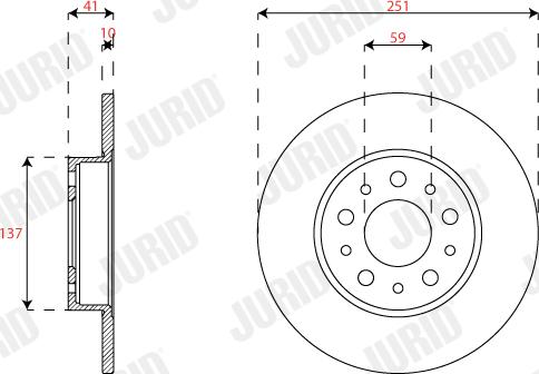 Jurid 563295JC - Тормозной диск www.parts5.com