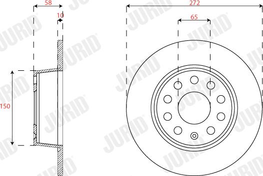 Jurid 563293JC - Brake Disc www.parts5.com