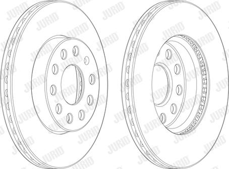 Jurid 562990JC-1 - Disco de freno www.parts5.com