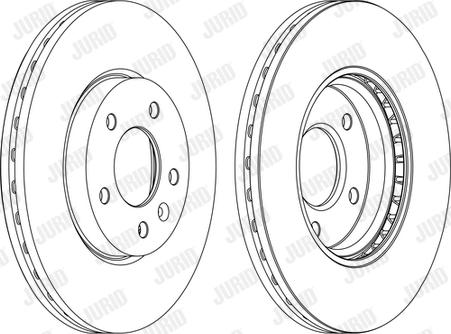 Jurid 562631JC-1 - Disc frana parts5.com