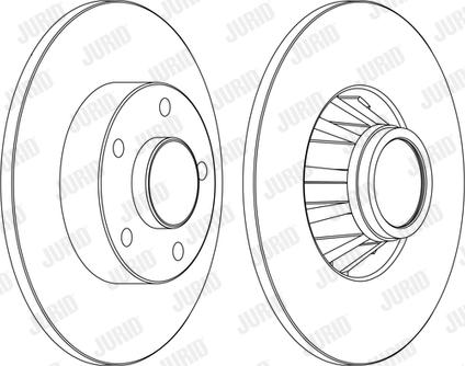 Jurid 562211JC-1 - Zavorni kolut www.parts5.com