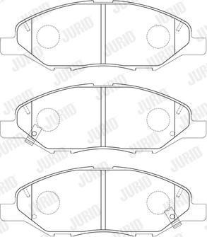 Jurid 574049J - Brake Pad Set, disc brake www.parts5.com