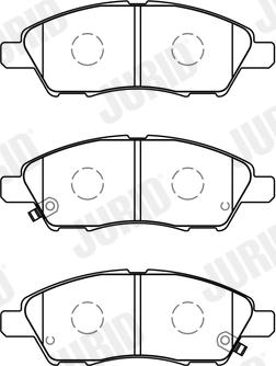 Jurid 574011J - Set placute frana,frana disc www.parts5.com