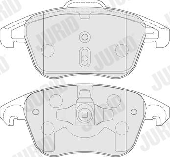 Jurid 574190J - Brake Pad Set, disc brake www.parts5.com