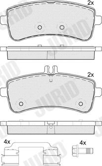 Jurid 574101J - Brake Pad Set, disc brake www.parts5.com