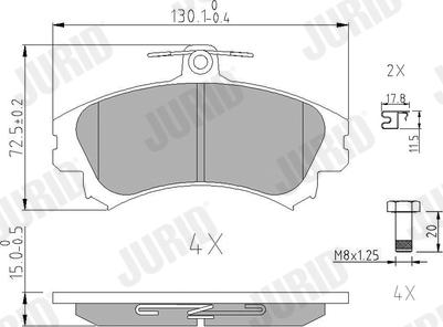 Jurid 571940J - Set placute frana,frana disc www.parts5.com