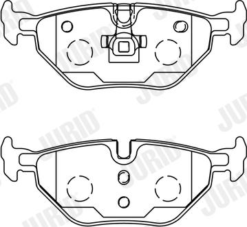 Jurid 571960J - Set placute frana,frana disc www.parts5.com