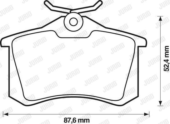 Jurid 571906JC - Set placute frana,frana disc www.parts5.com