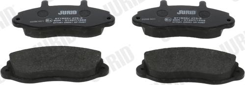 Jurid 571932J - Set placute frana,frana disc www.parts5.com