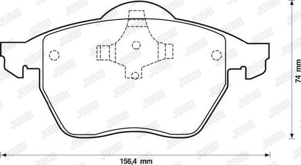 Jurid 571921J - Fren balata seti, diskli fren www.parts5.com