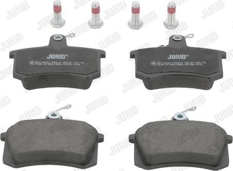 Jurid 571462J - Σετ τακάκια, δισκόφρενα www.parts5.com