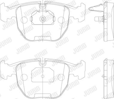 Jurid 571873J - Brake Pad Set, disc brake parts5.com