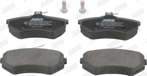 Jurid 571357J - Комплект спирачно феродо, дискови спирачки www.parts5.com