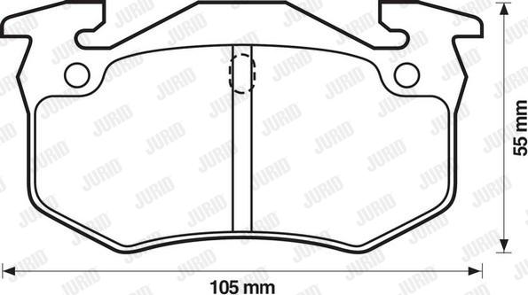 Jurid 571334J - Fren balata seti, diskli fren www.parts5.com