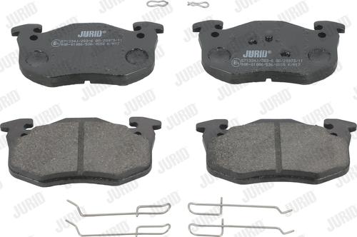 Jurid 571334J - Тормозные колодки, дисковые, комплект www.parts5.com