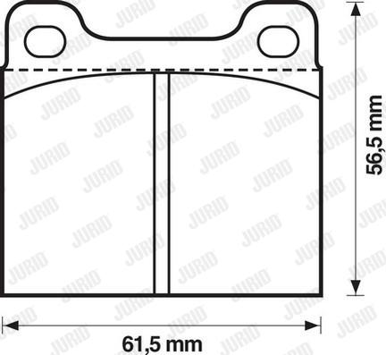 Jurid 571279J - Set placute frana,frana disc www.parts5.com