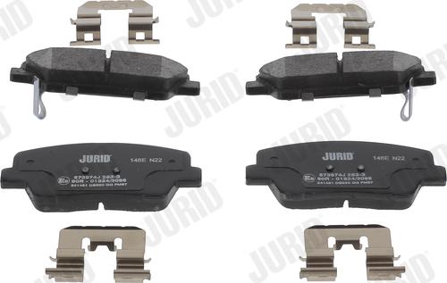 Jurid 573974J - Brake Pad Set, disc brake www.parts5.com