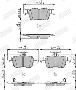 Jurid 573976J - Jarrupala, levyjarru www.parts5.com