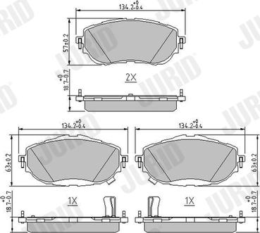 Jurid 573440J - Brake Pad Set, disc brake www.parts5.com