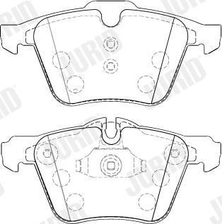 Jurid 573464J - Komplet zavornih oblog, ploscne (kolutne) zavore www.parts5.com