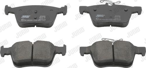 Jurid 573409J - Set placute frana,frana disc www.parts5.com